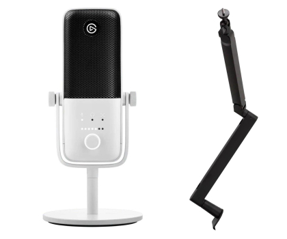 Mikrofon Elgato Wave:3 White + Wave Mic Arm (Low Profile)